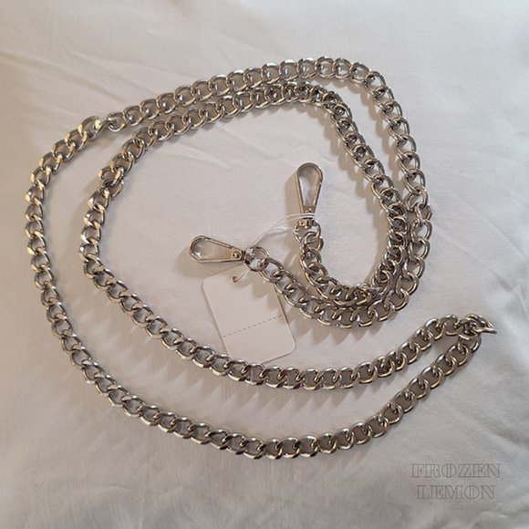 Handbags - Crossbody Handbag Chain! Big Cuban Link Chain in Silver!